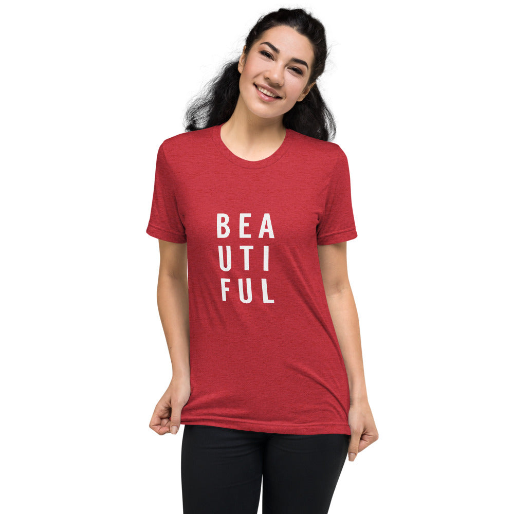 BEAUTIFUL Women's Graphic Tee - Bloom Seventy Seven