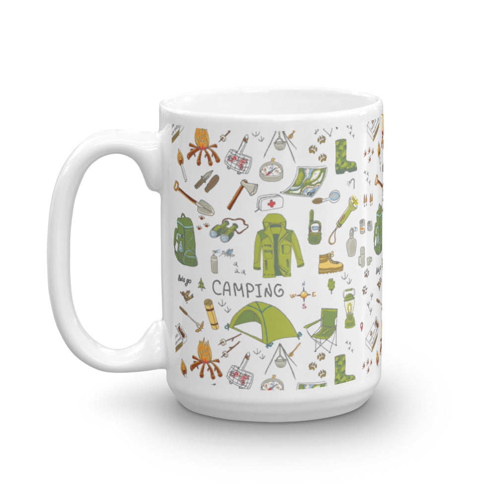 Green Camping Mug
