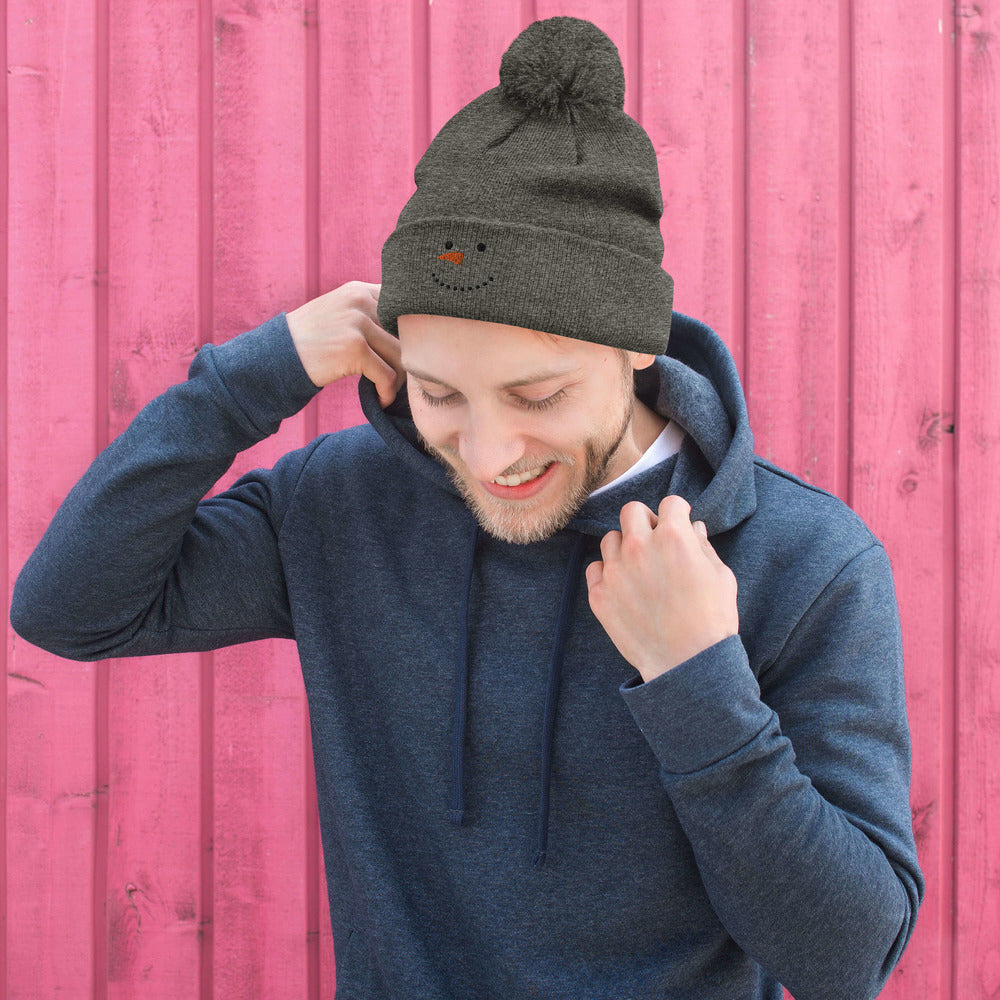 Snowman Pom-Pom Beanie