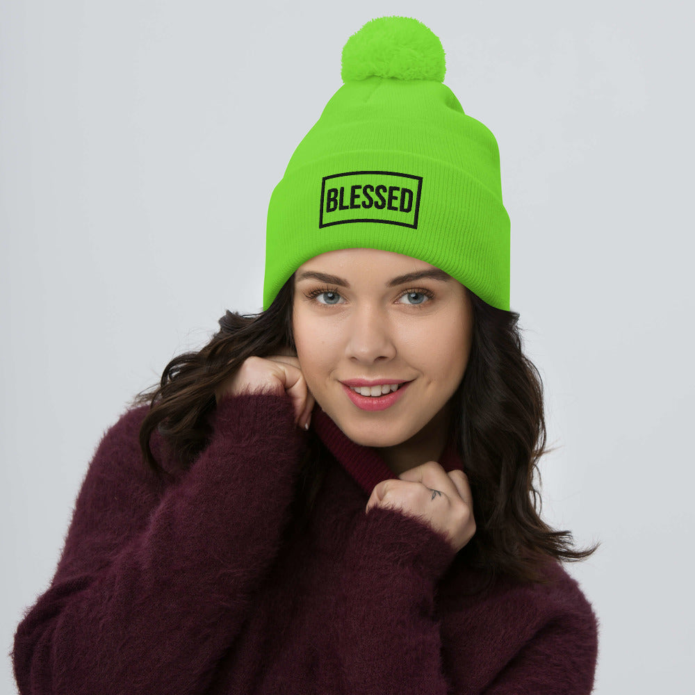 Blessed Pom-Pom Beanie