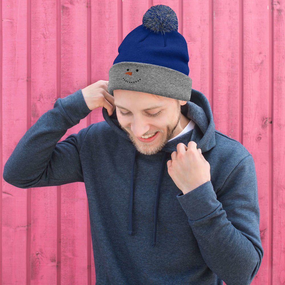Snowman Pom-Pom Beanie