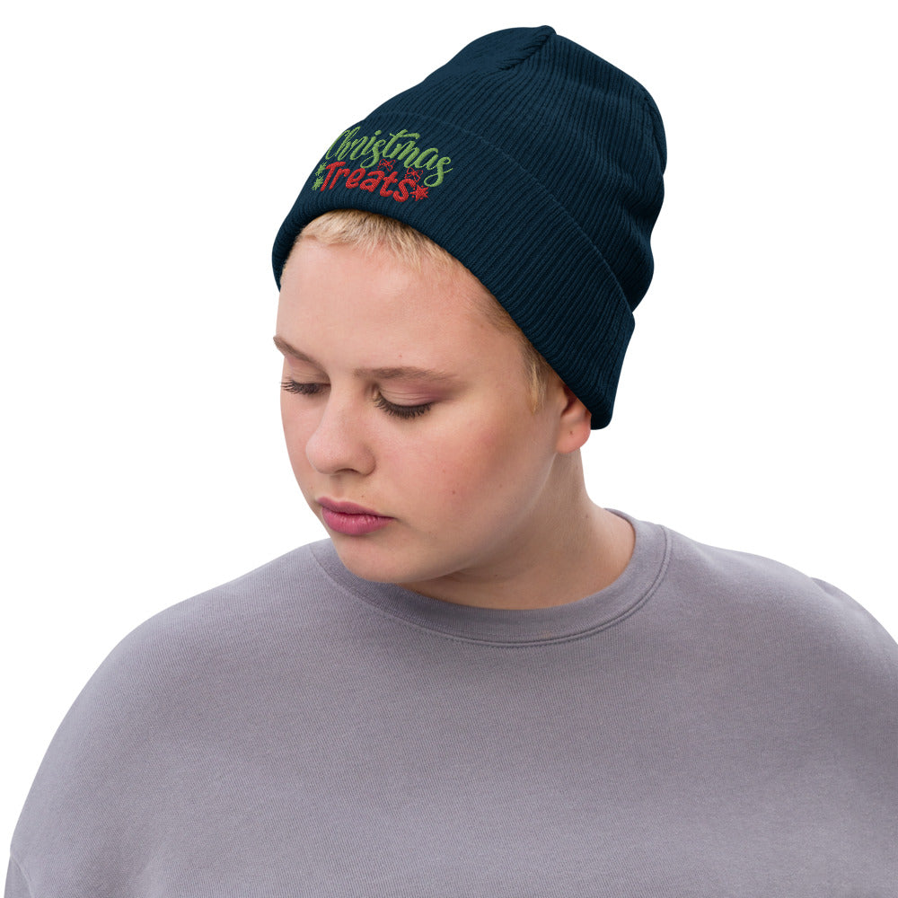 Christmas Treats Recycled Cuffed Beanie