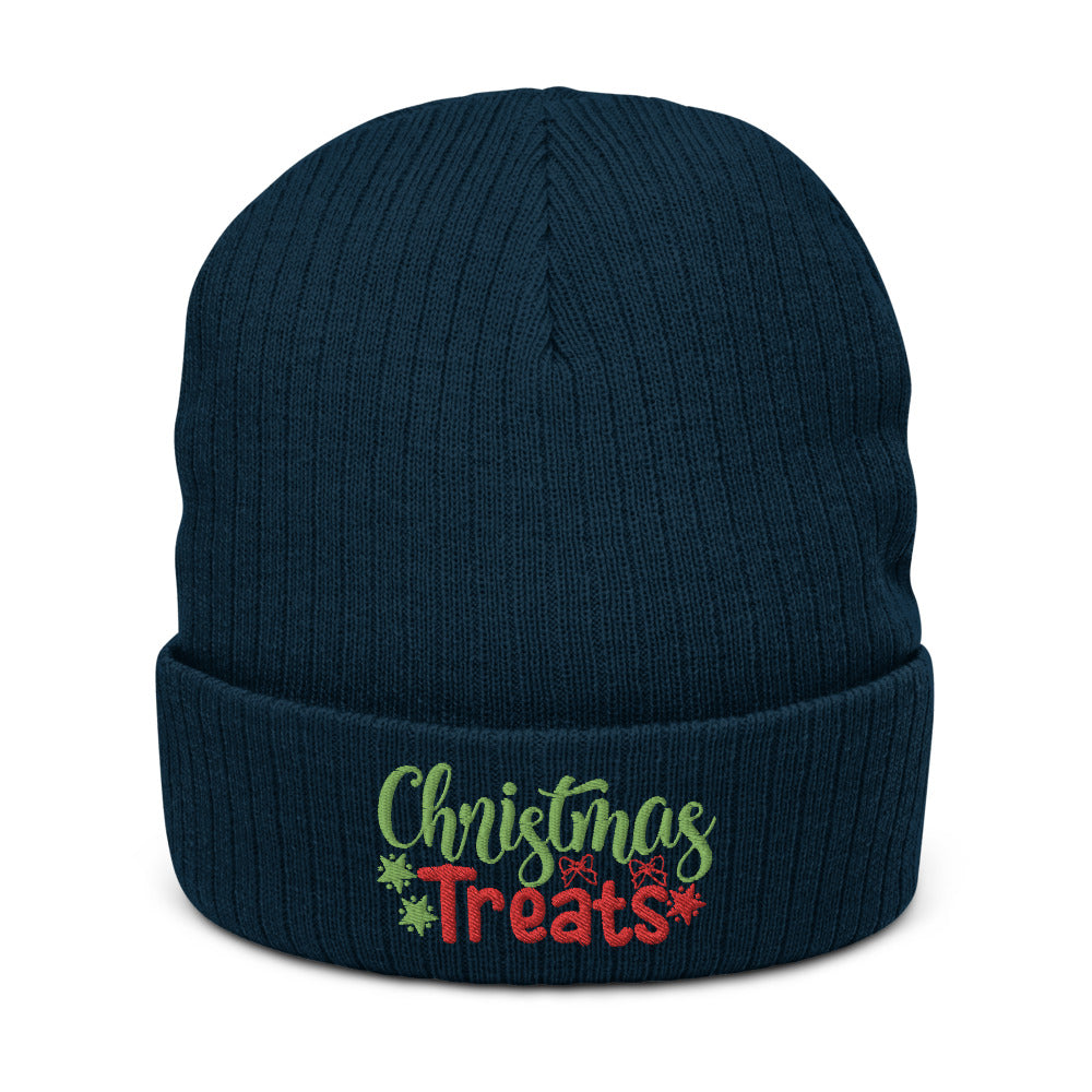 Christmas Treats Recycled Cuffed Beanie