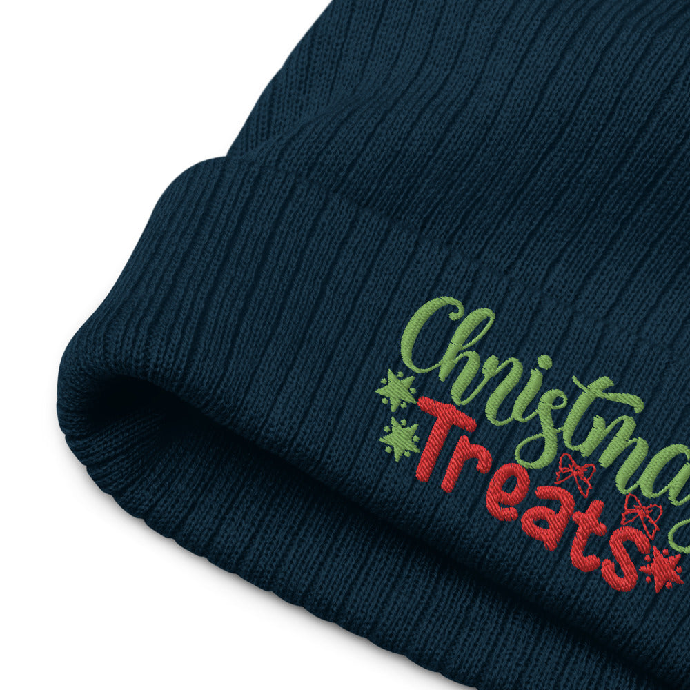 Christmas Treats Recycled Cuffed Beanie