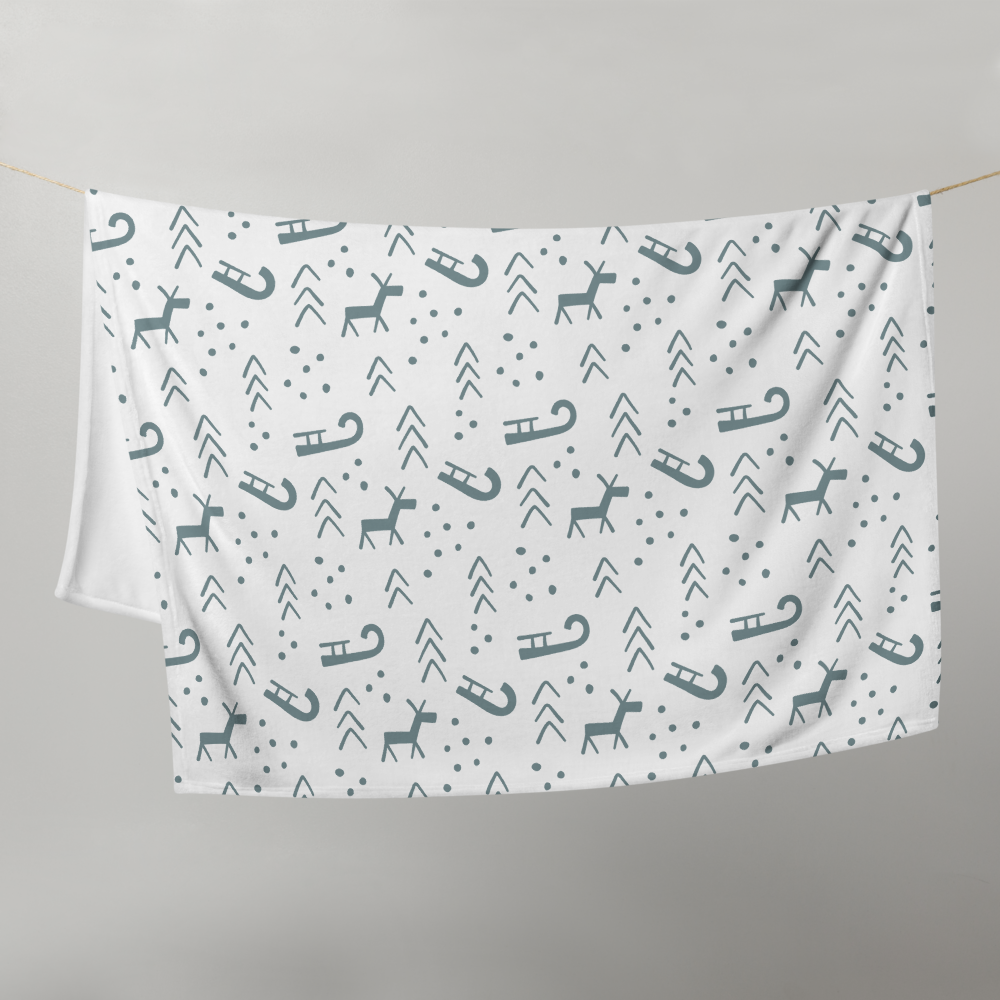 Christmas Sleigh Ride Throw Blanket 50″ × 60″