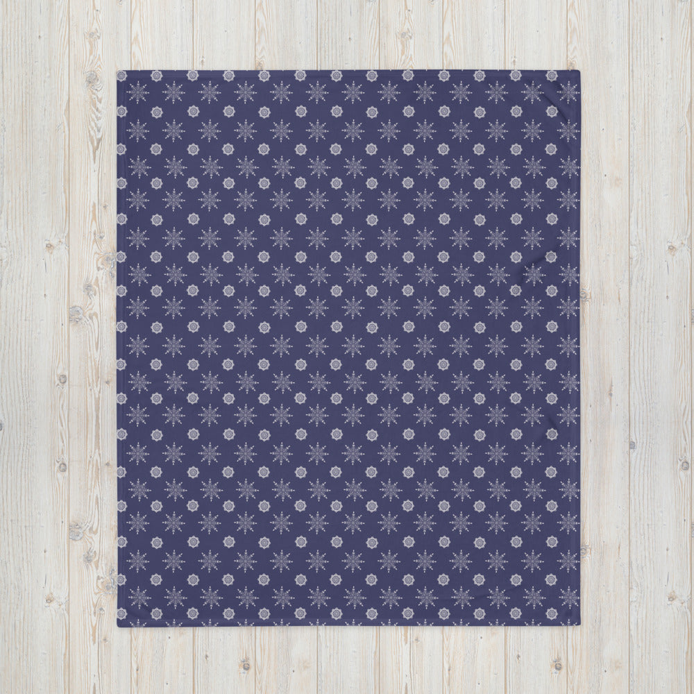 Snowfall Throw Blanket 50″ × 60″ (127 × 153 cm)