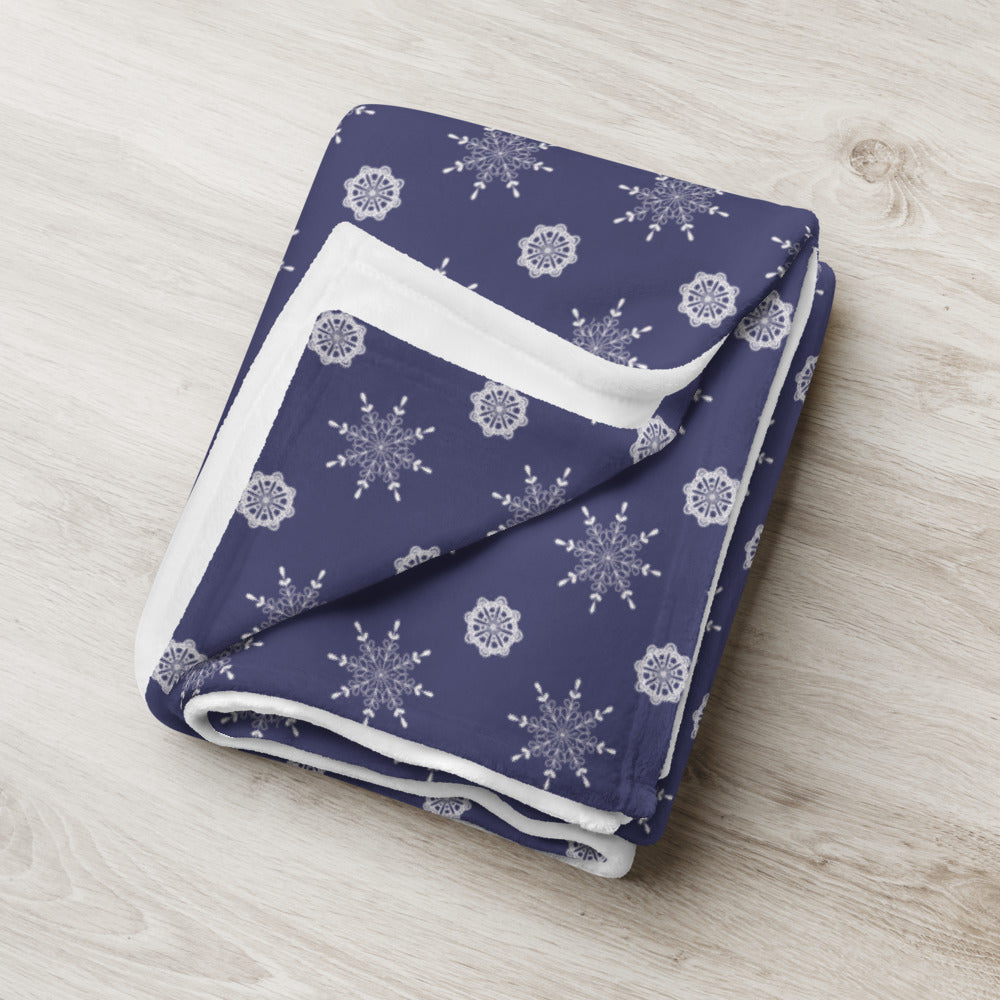 Snowfall Throw Blanket 50″ × 60″ (127 × 153 cm)