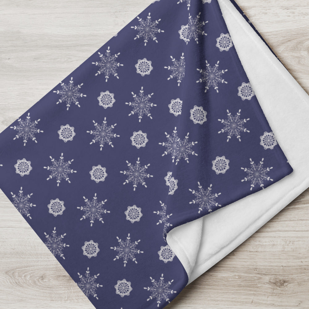 Snowfall Throw Blanket 50″ × 60″ (127 × 153 cm)