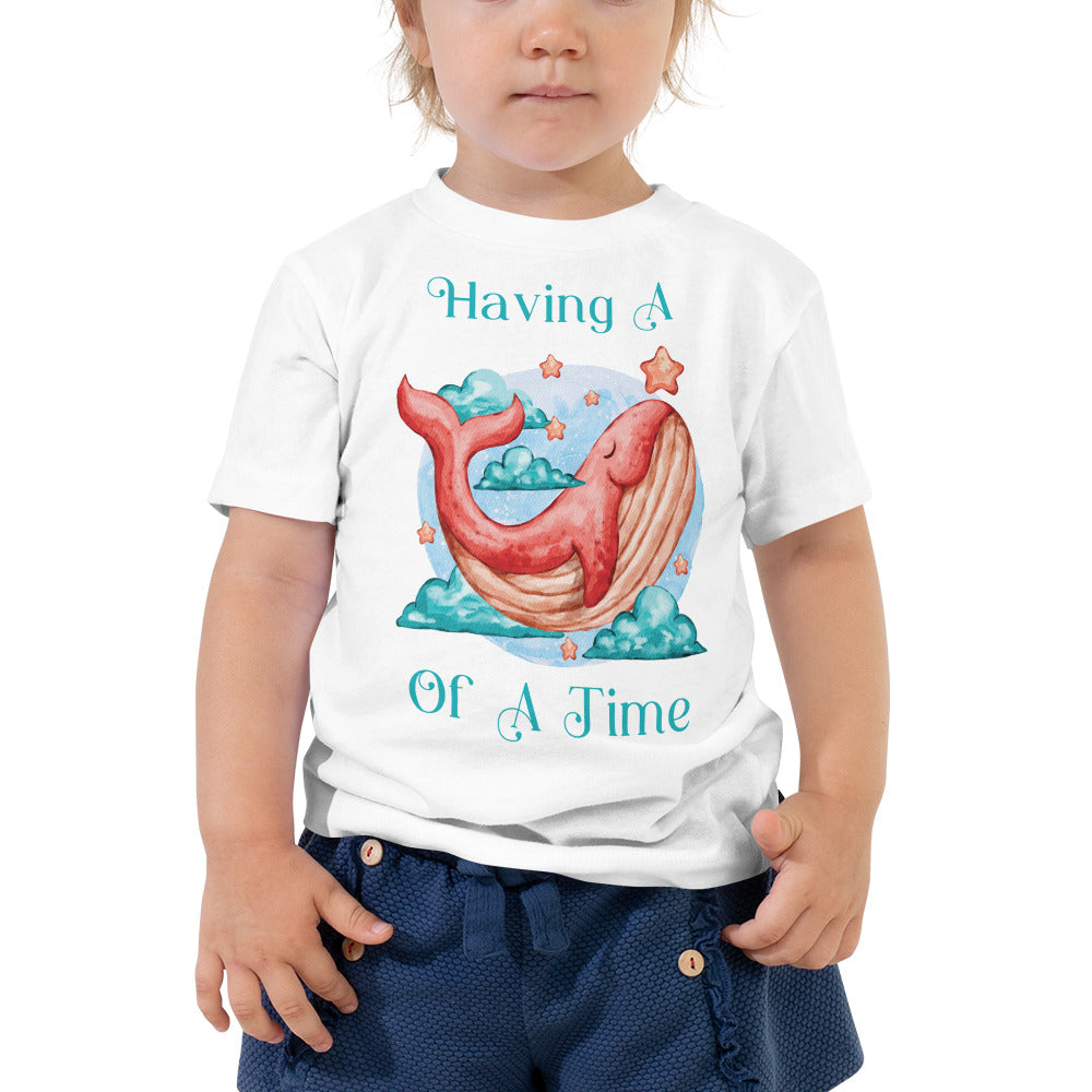 Having A Whale Of A Time Cute Toddler Tee
