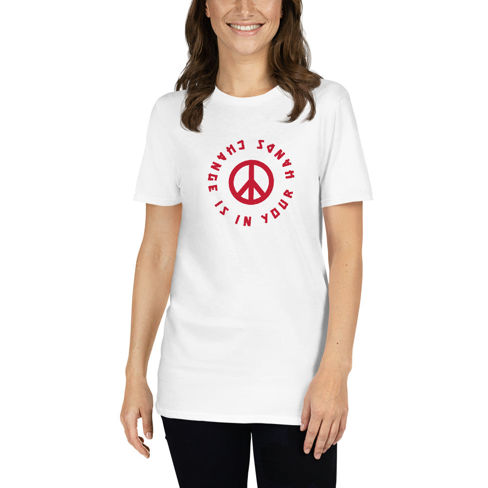Change is in your hands, Peace Unisex Tee
