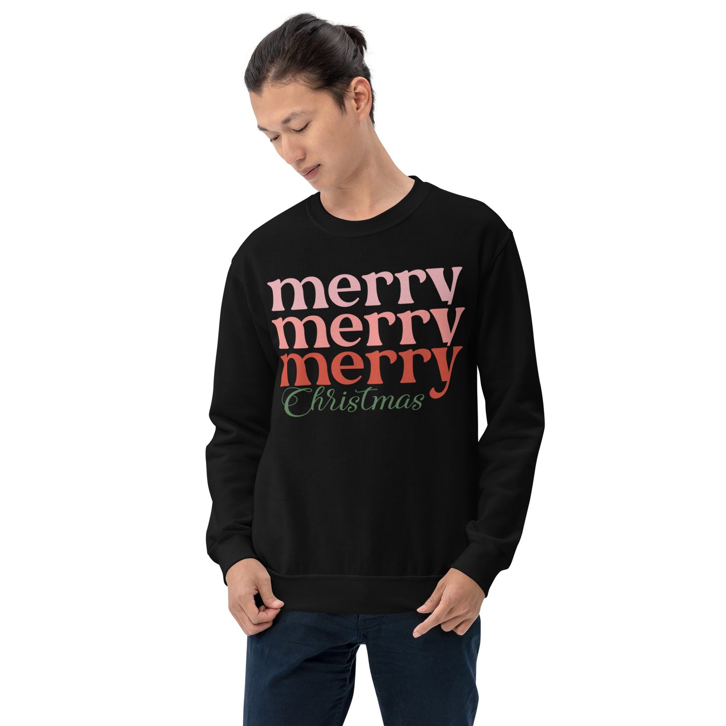 Merry Merry Merry Christmas Unisex Sweatshirt