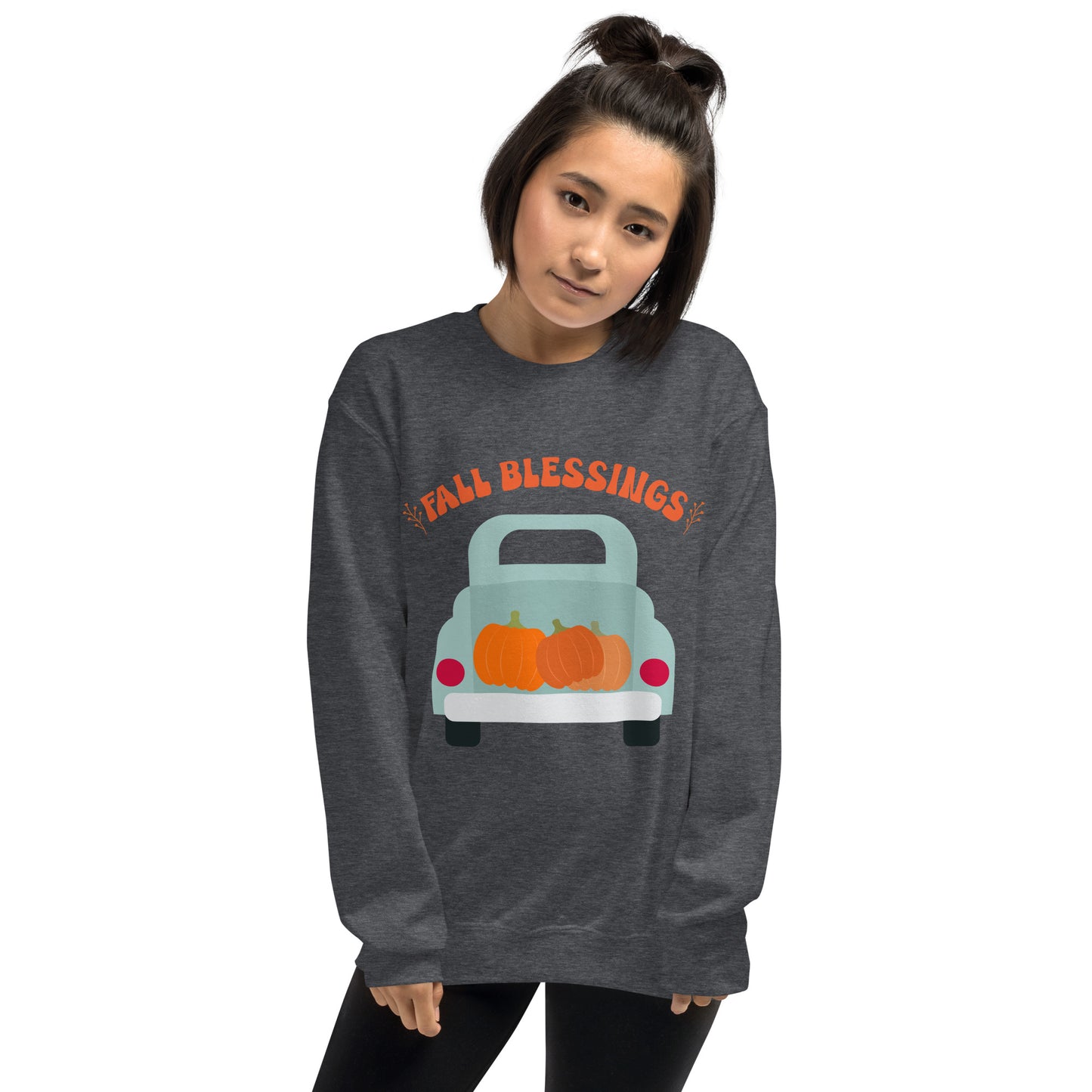Fall Blessings In A Truck Sweatshirt