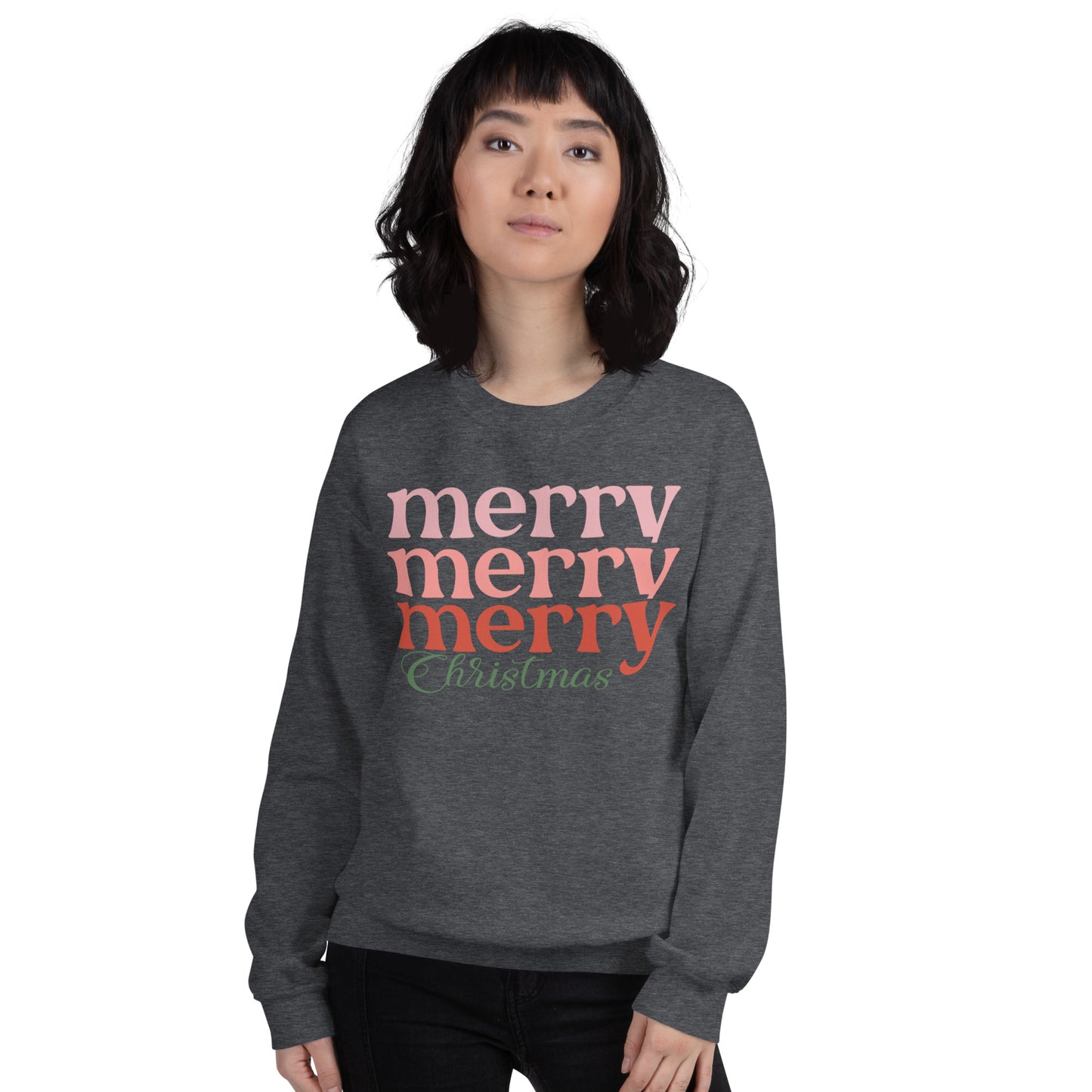 Merry Merry Merry Christmas Unisex Sweatshirt