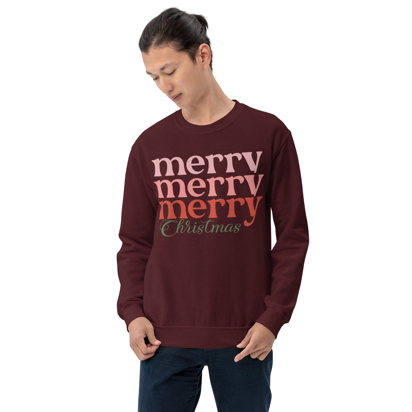 Merry Merry Merry Christmas Unisex Sweatshirt