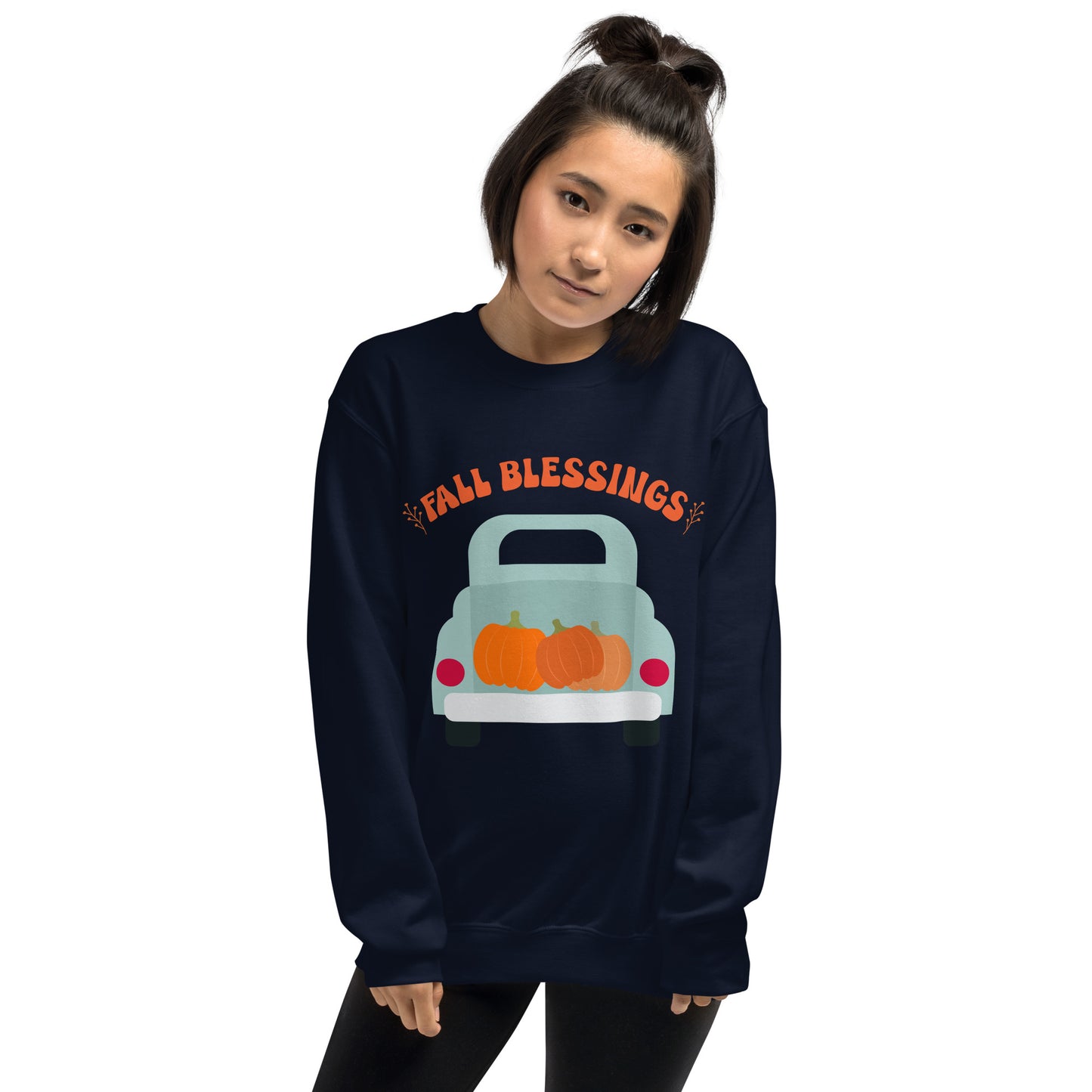 Fall Blessings In A Truck Sweatshirt