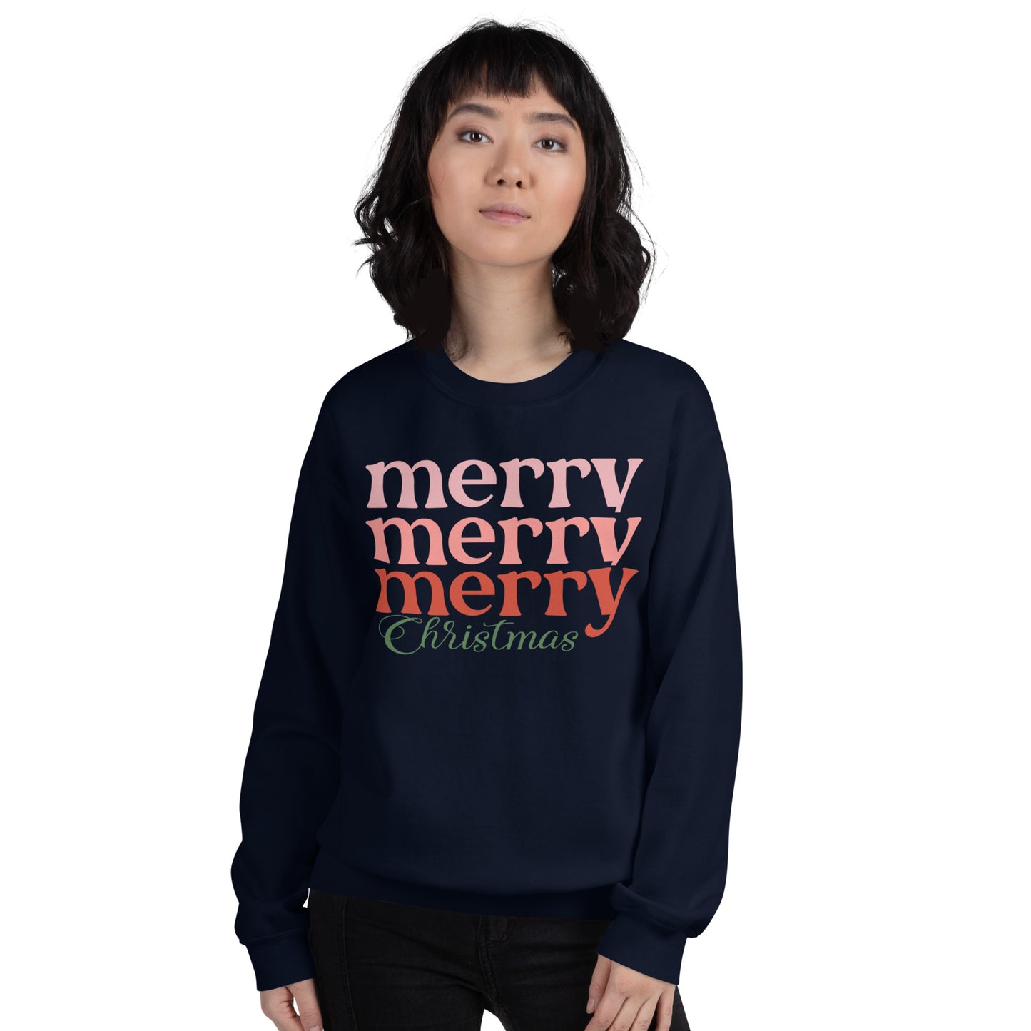 Merry Merry Merry Christmas Unisex Sweatshirt