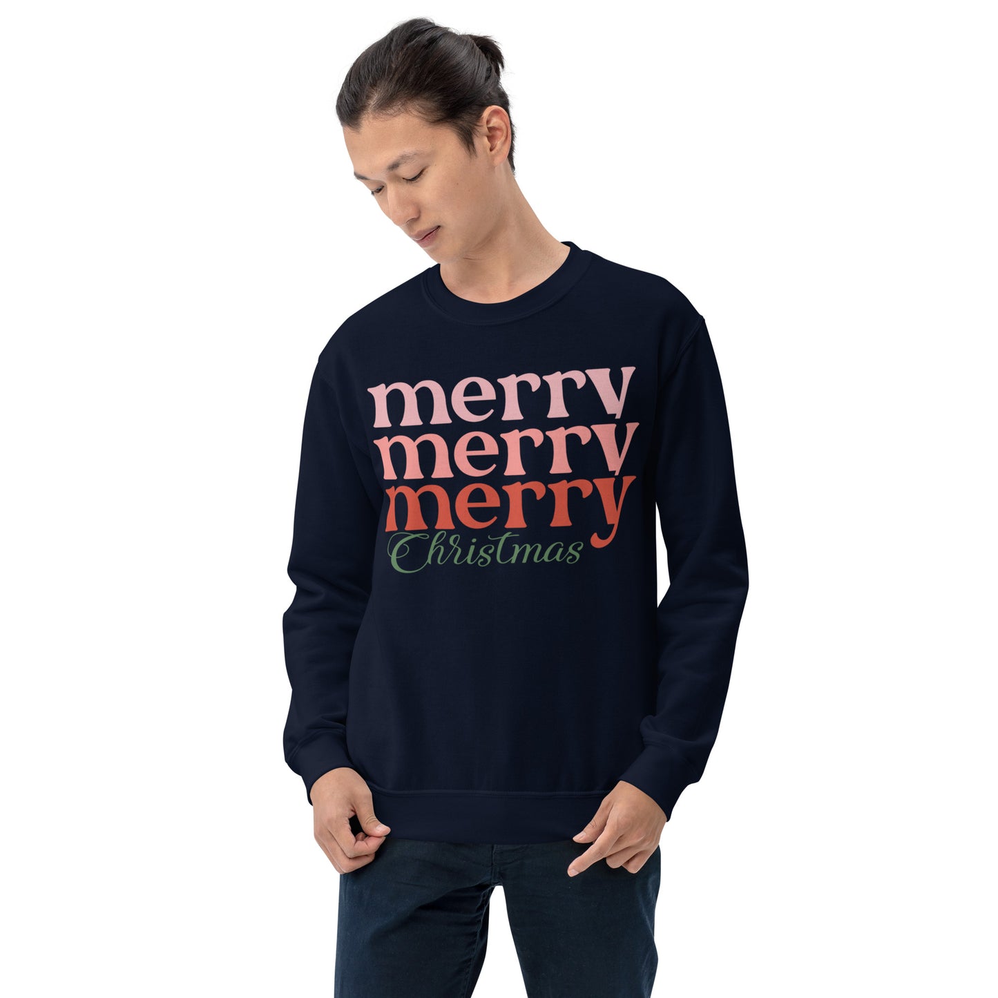Merry Merry Merry Christmas Unisex Sweatshirt