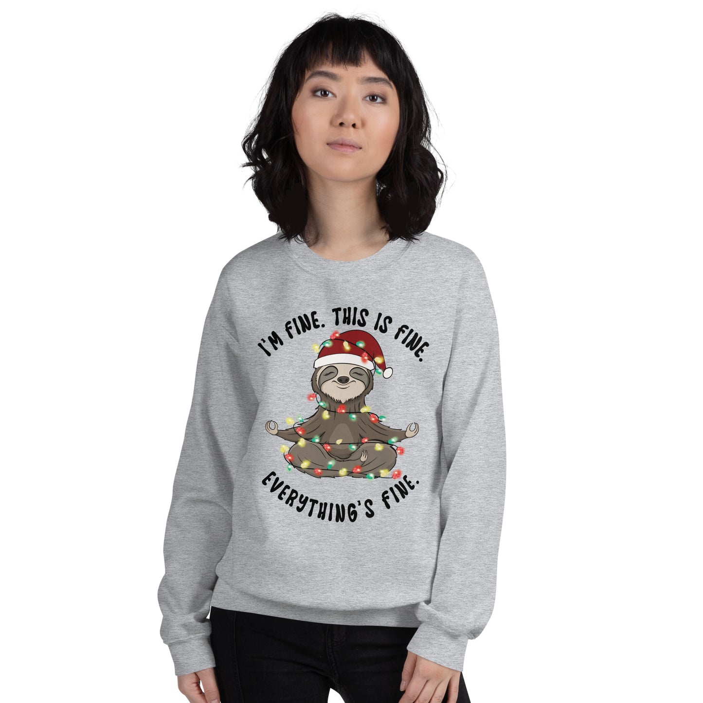 Funny Sloth Christmas Unisex Sweatshirt