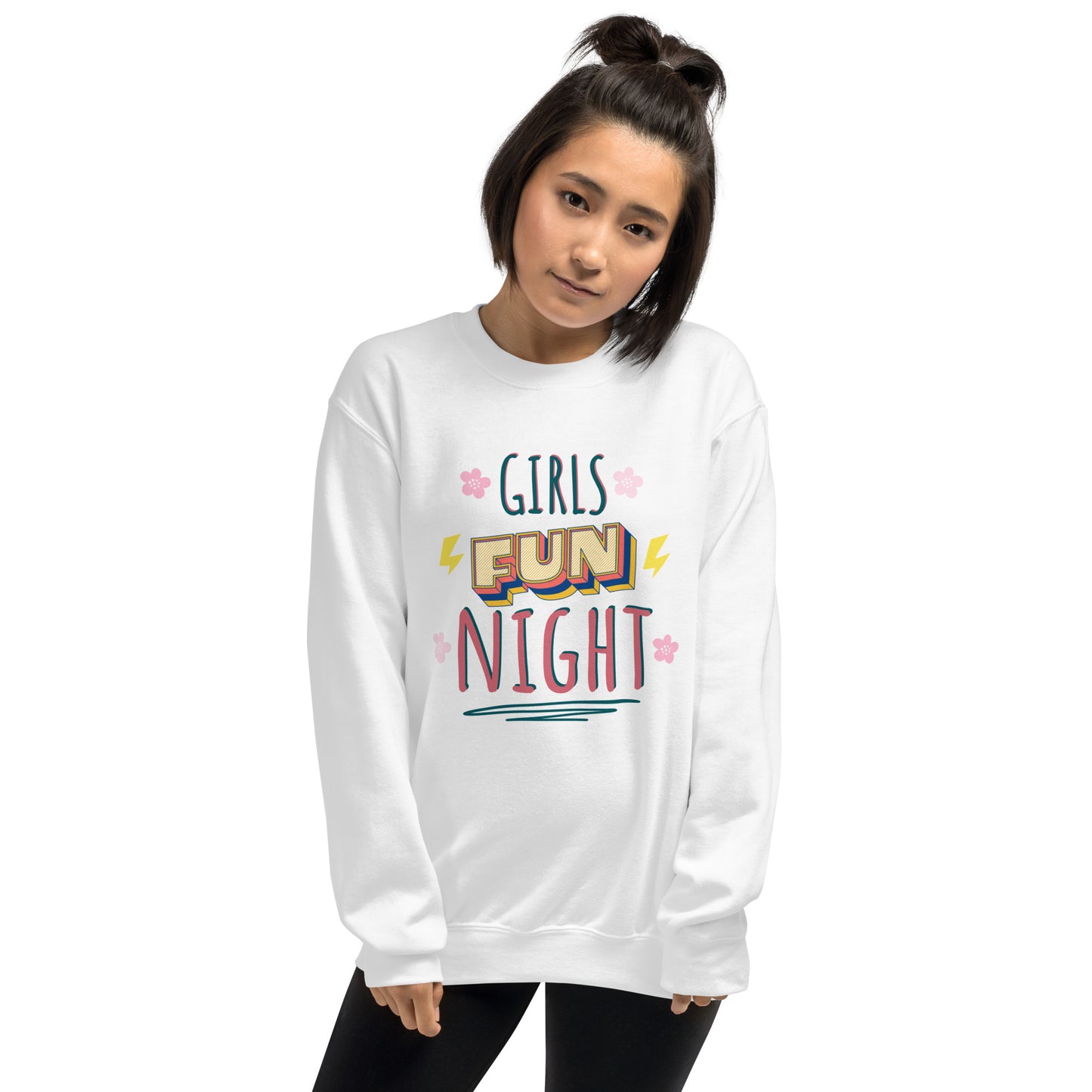 Girls Fun Night Graphic Sweatshirt