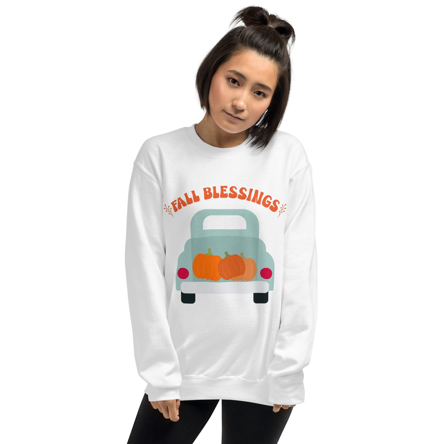 Fall Blessings In A Truck Sweatshirt