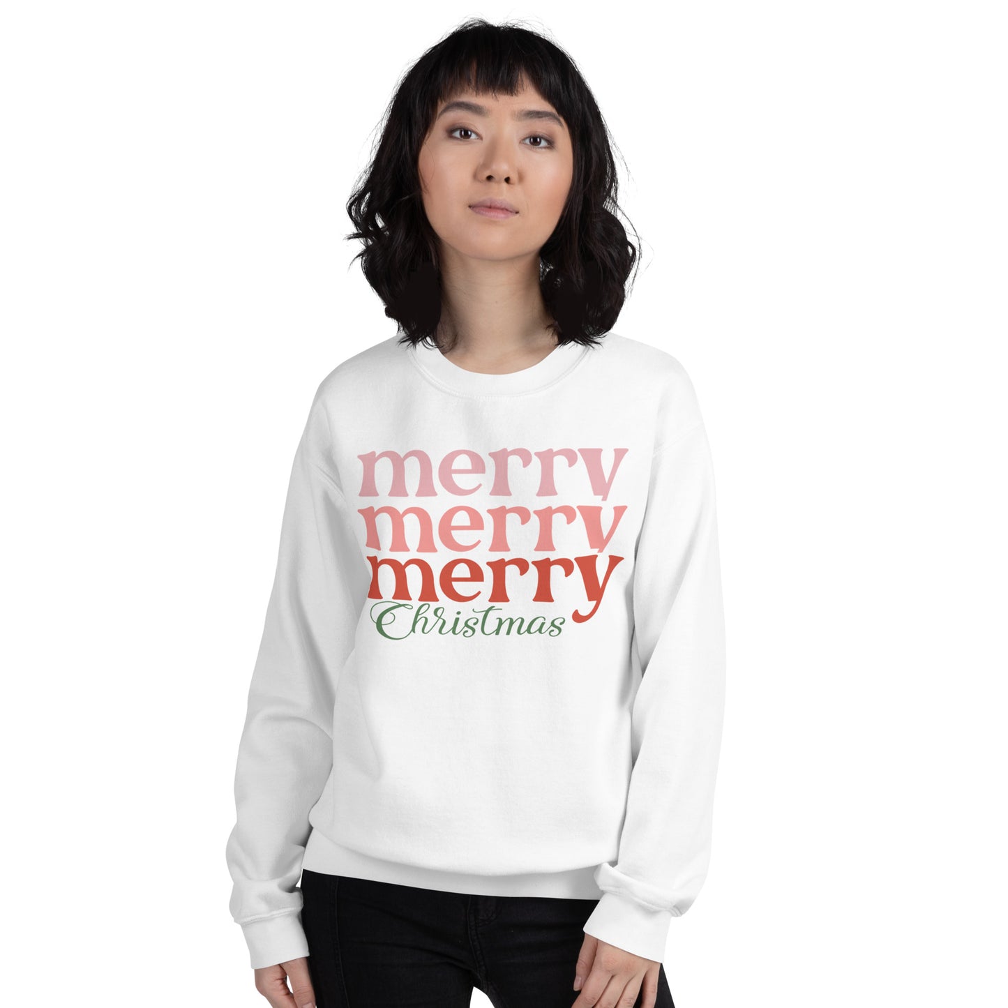 Merry Merry Merry Christmas Unisex Sweatshirt