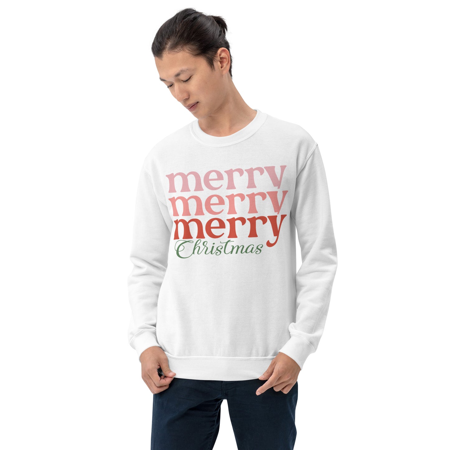 Merry Merry Merry Christmas Unisex Sweatshirt