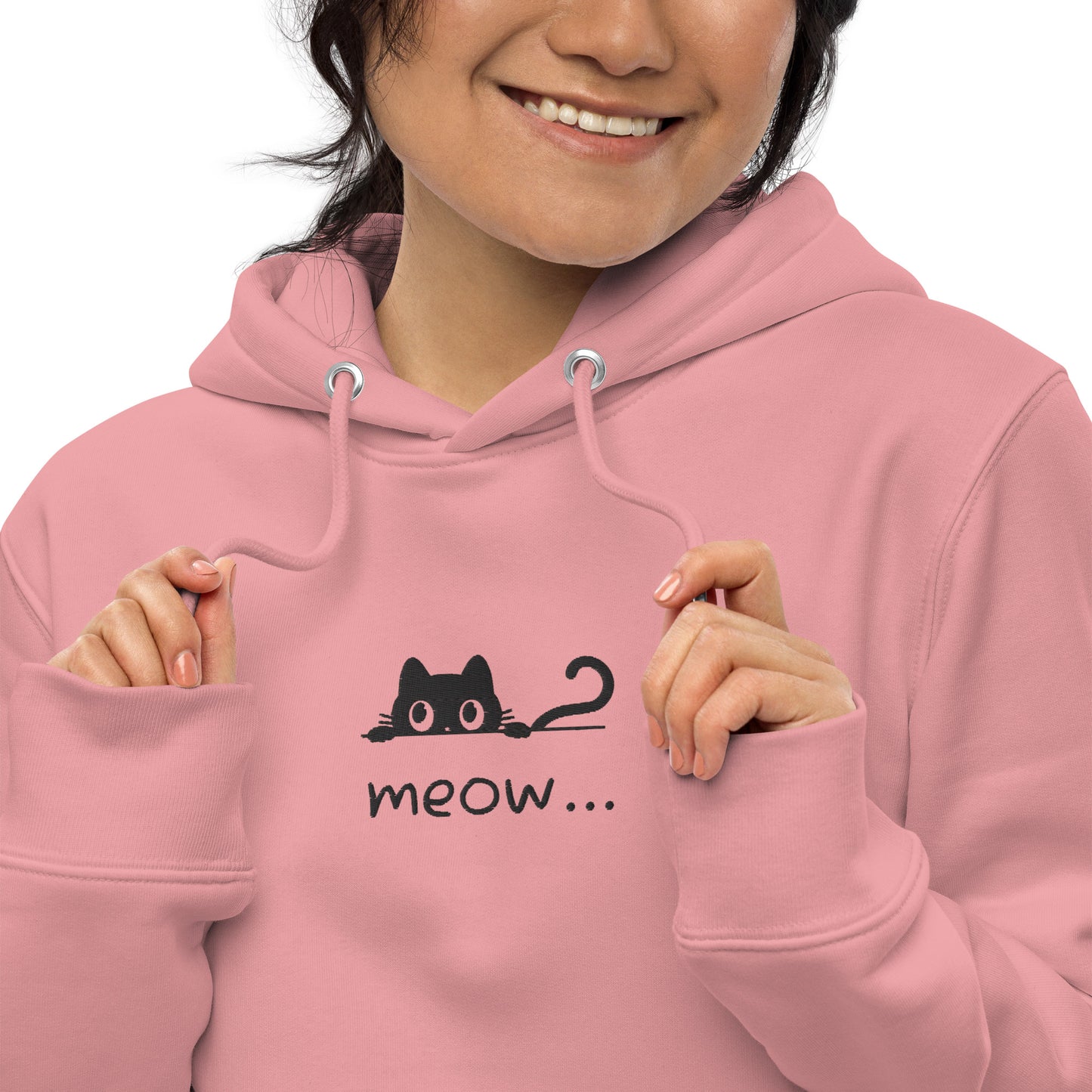 Black Cat Unisex Essential Eco Hoodie