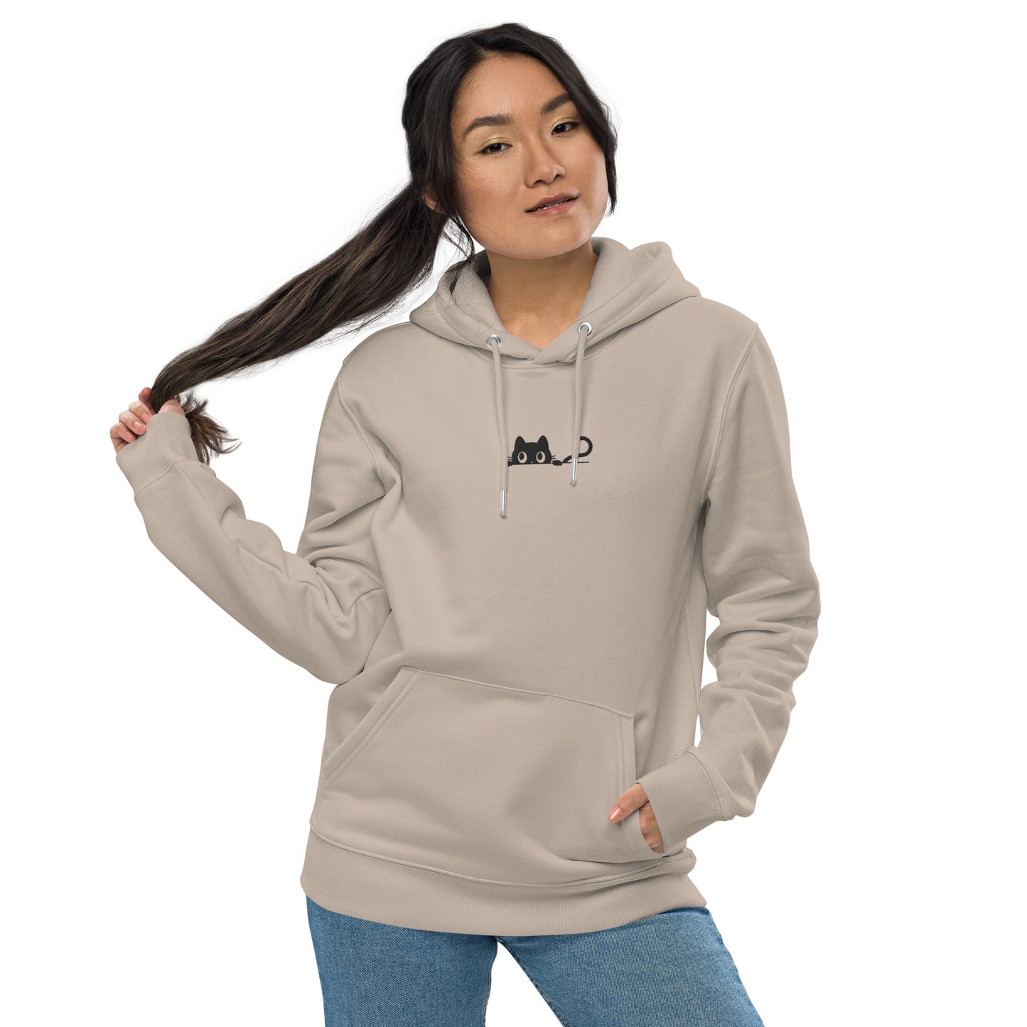 Black Cat Unisex Essential Eco Hoodie