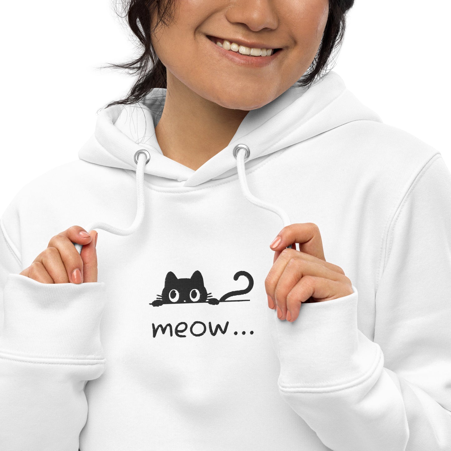Black Cat Unisex Essential Eco Hoodie