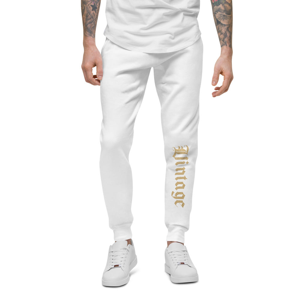 Unisex Graphic Fleece Sweatpants - Vintage