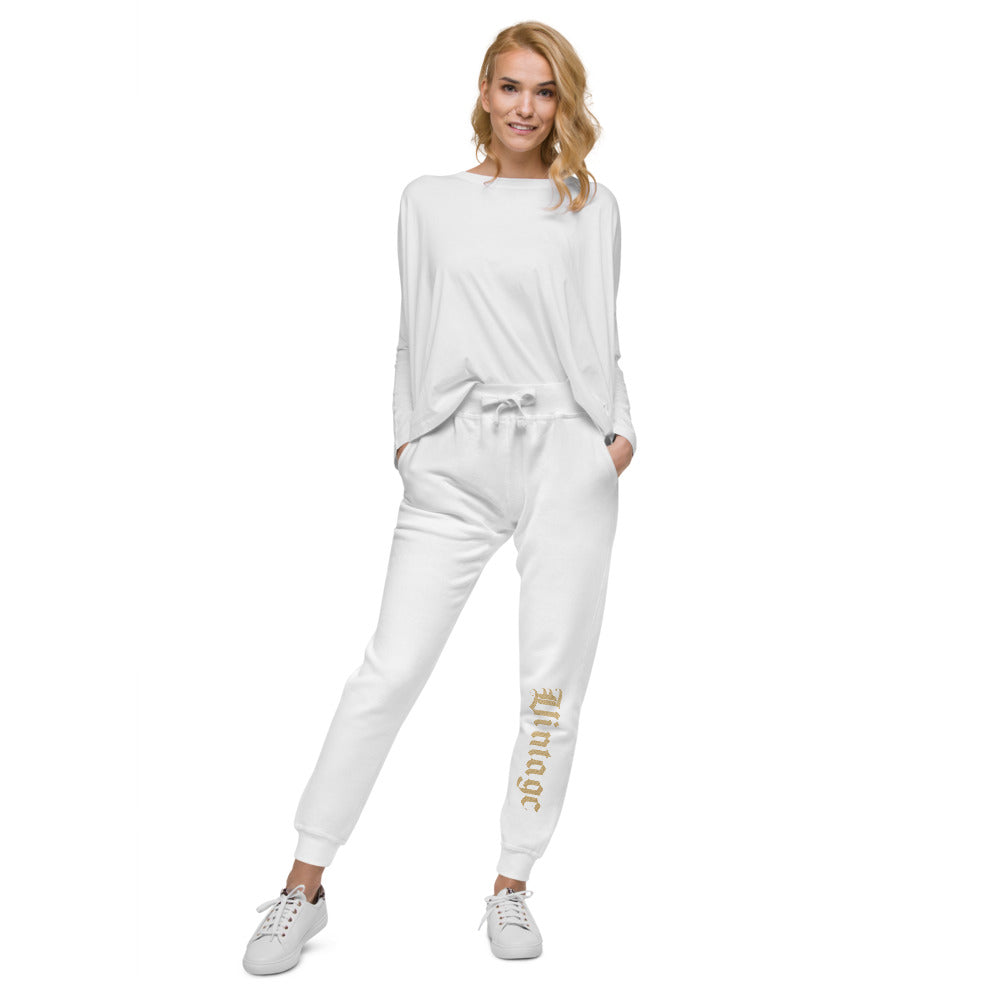 Unisex Graphic Fleece Sweatpants - Vintage
