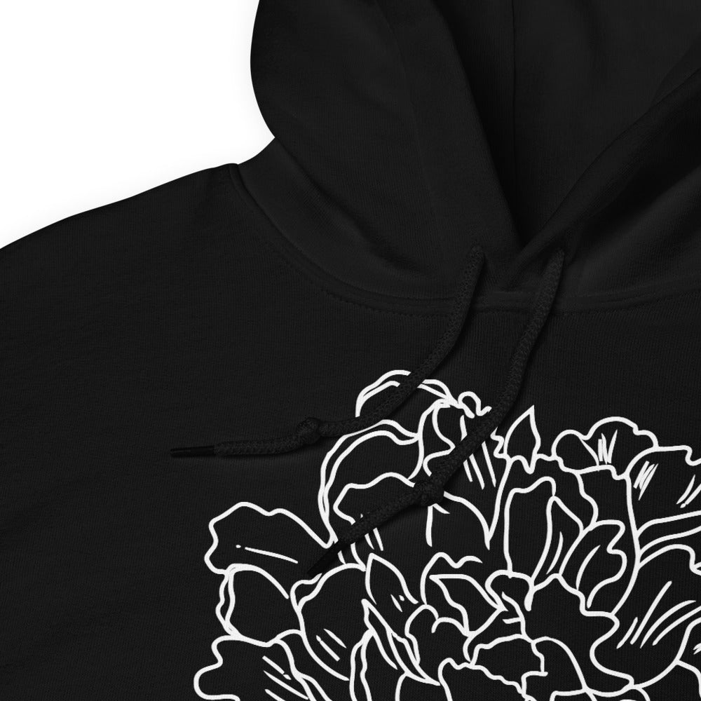 Hand Drawn Flower Hoodie