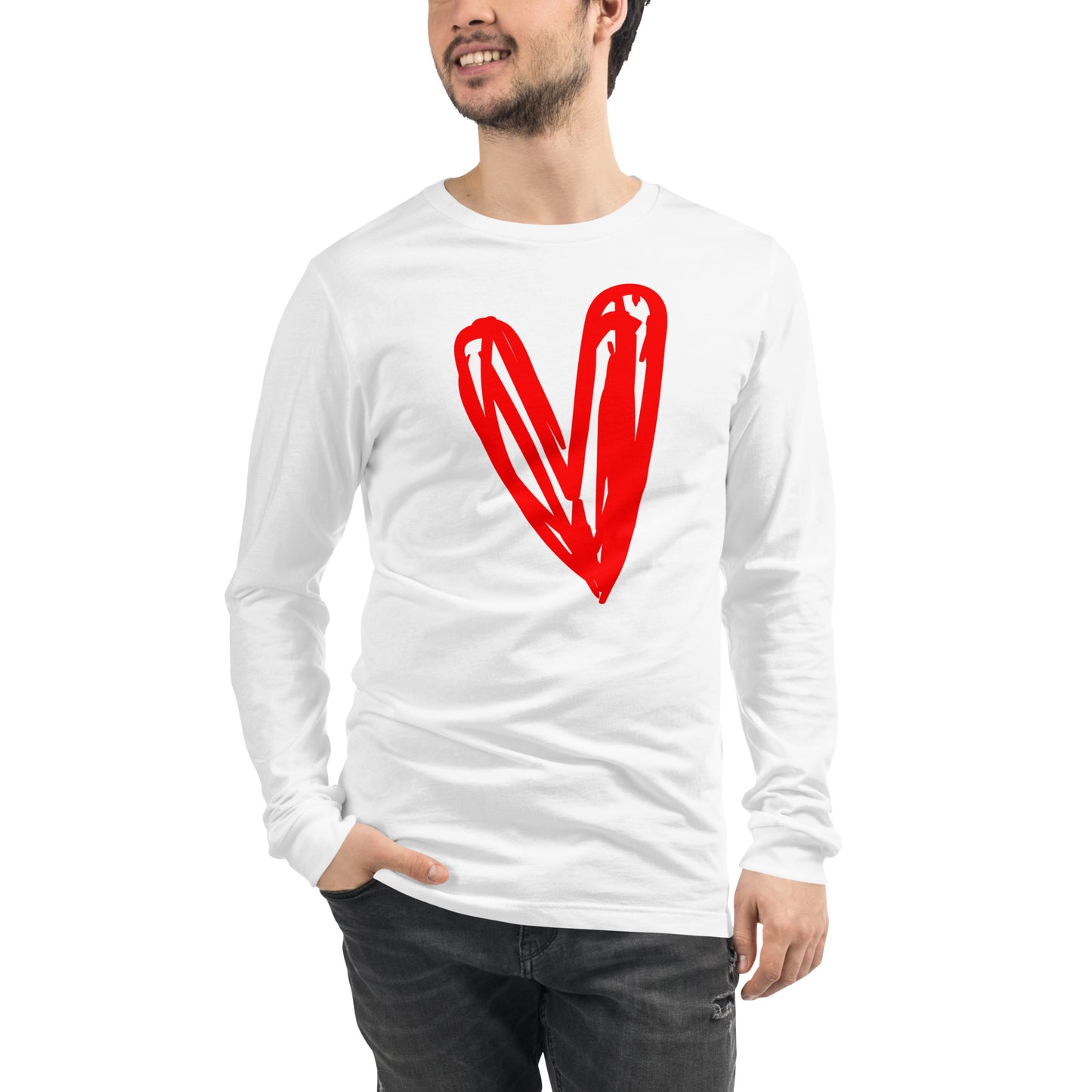 Red Heart Unisex Long Sleeve Tee