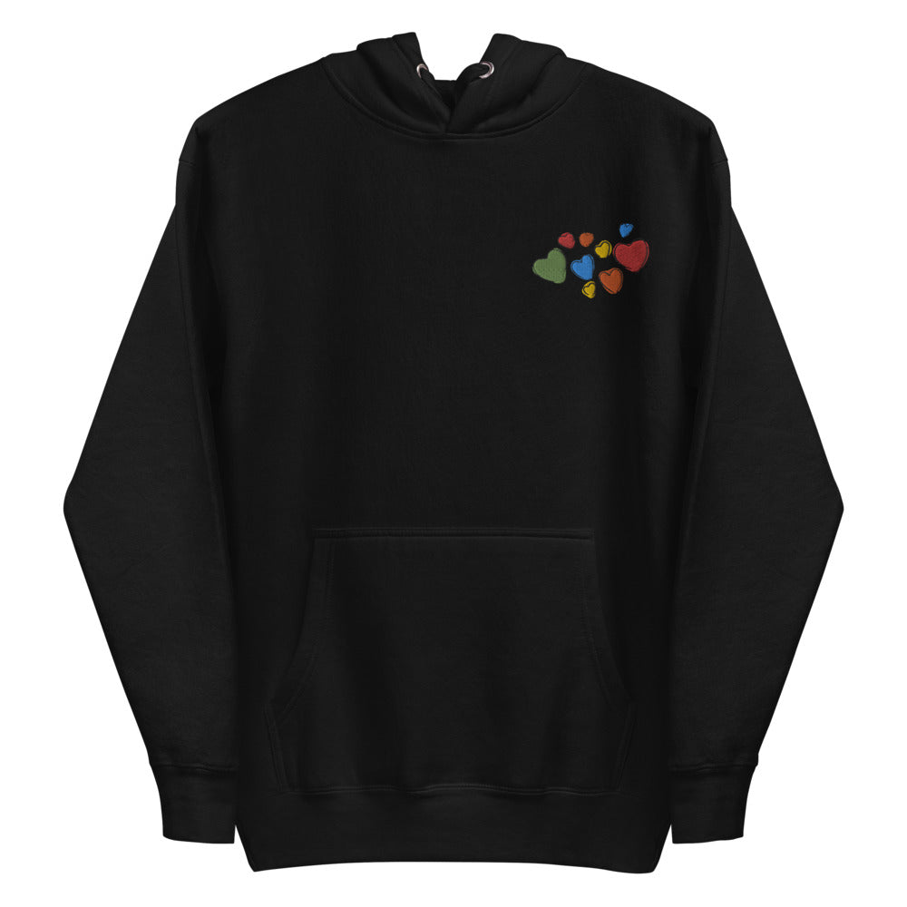 Colorful Hearts Women's Hoodie