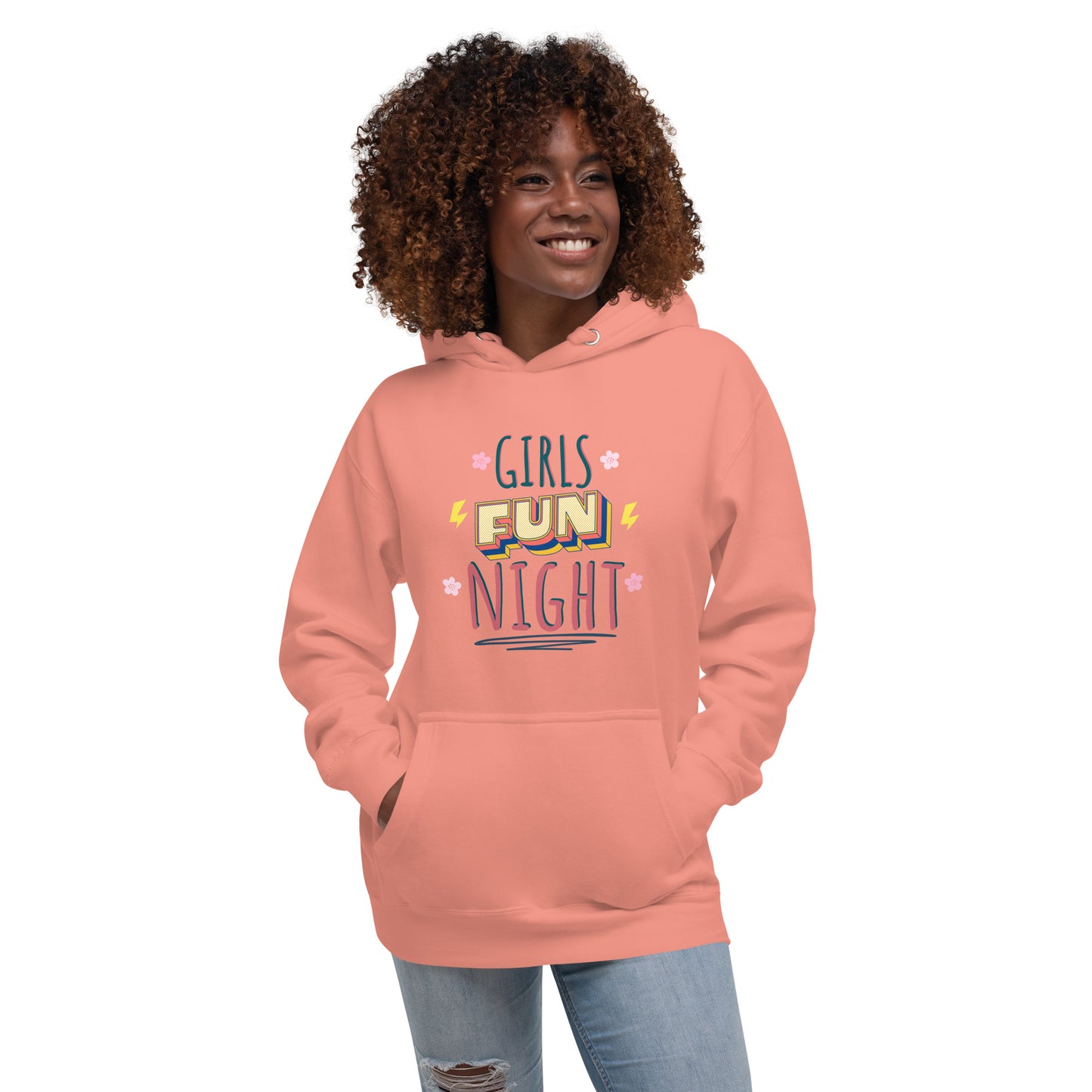 Girls Fun Night Graphic Hoodie