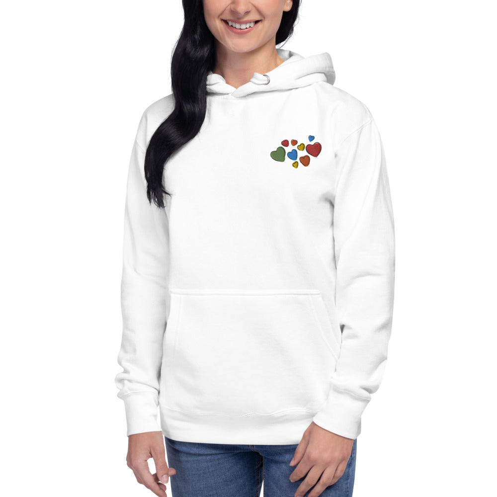 Colorful Hearts Women's Hoodie