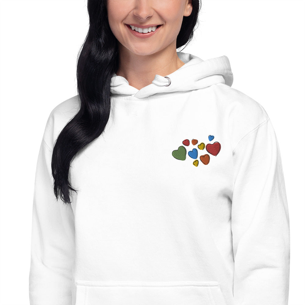 Colorful Hearts Women's Hoodie