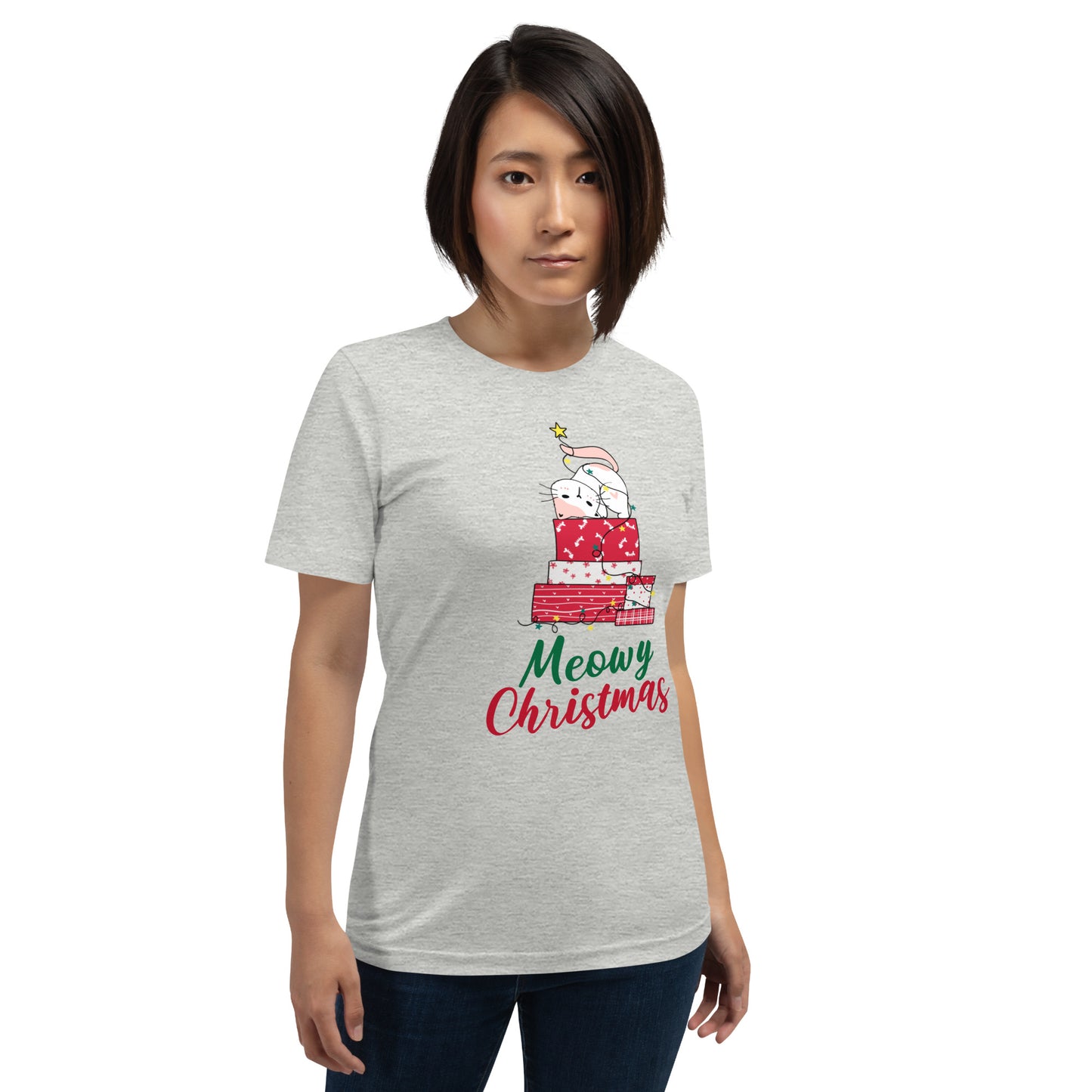Meowy Christmas Tree Shirt - Unisex
