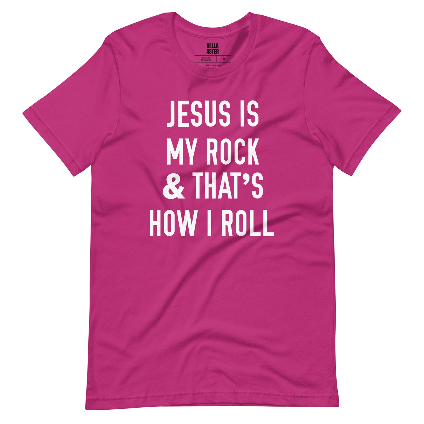 Jesus Is My Rock & That's How I Roll Graphic Tee - Women