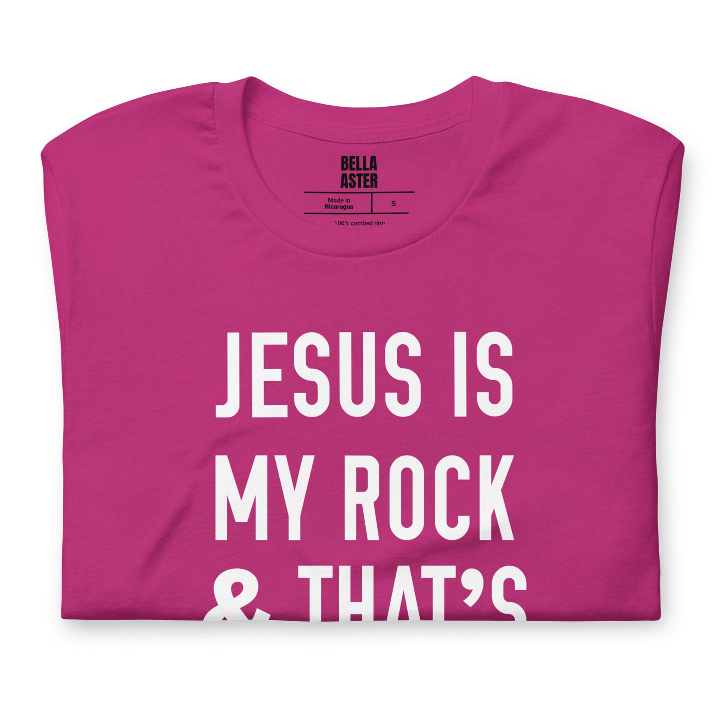 Jesus Is My Rock & That's How I Roll Graphic Tee - Women