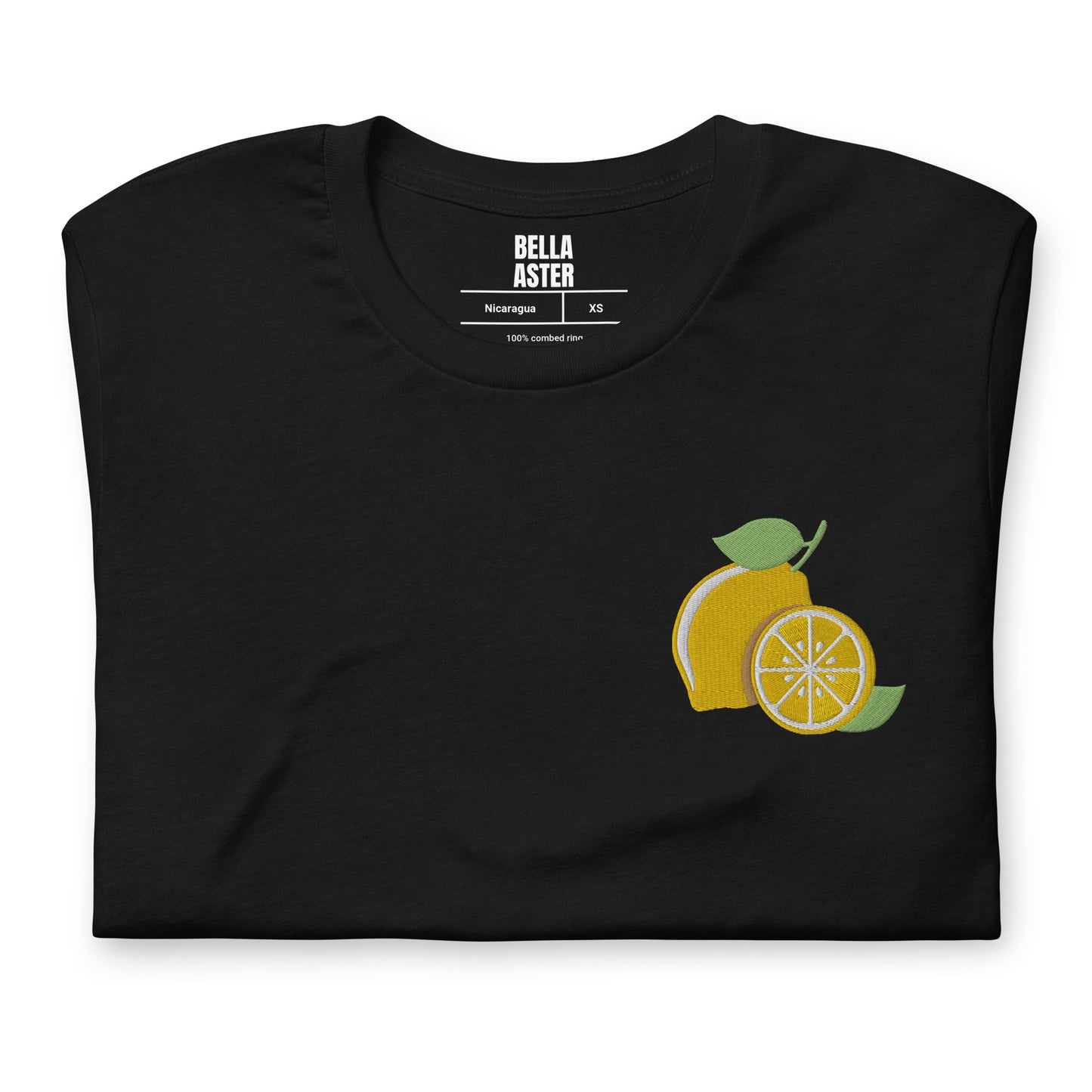 Embroidered Lemon Unisex Graphic T-Shirt