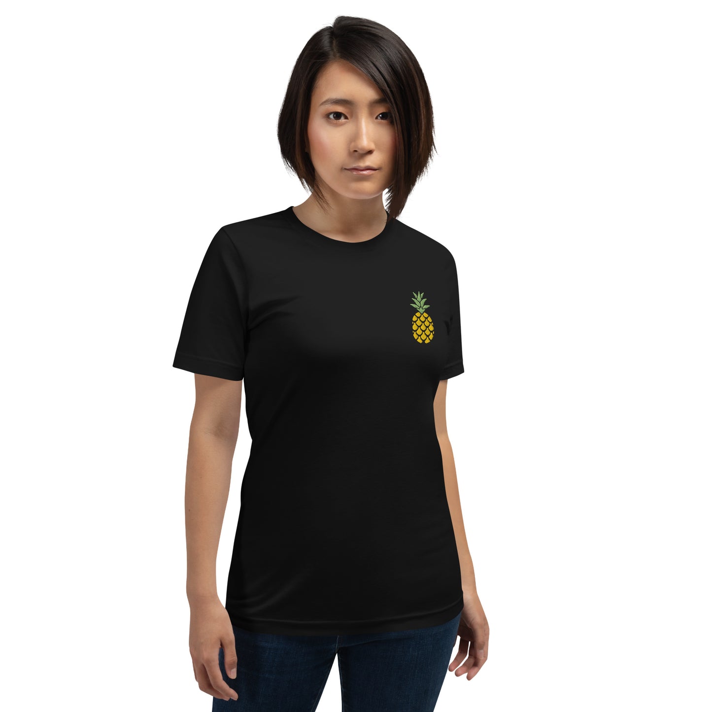 Embroidered Pineapple Unisex T-Shirt