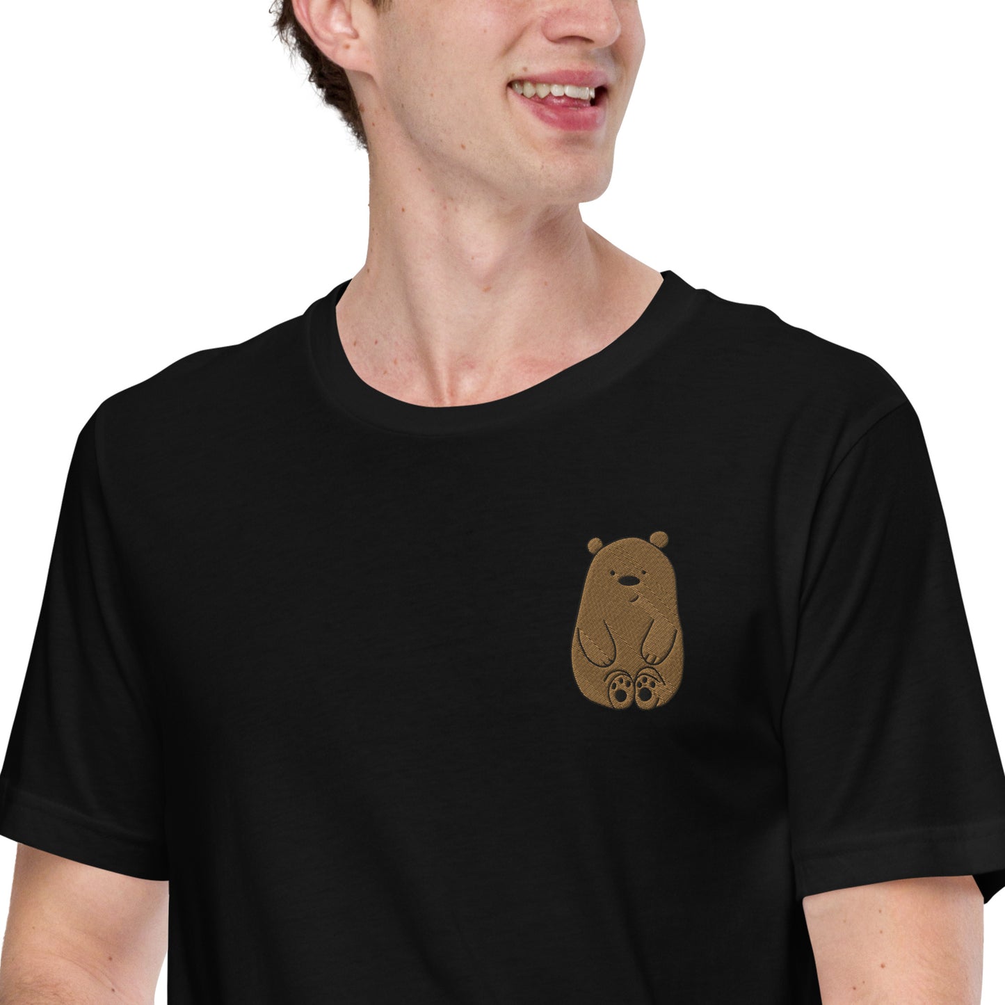 Embroidered Bear Unisex T-Shirt