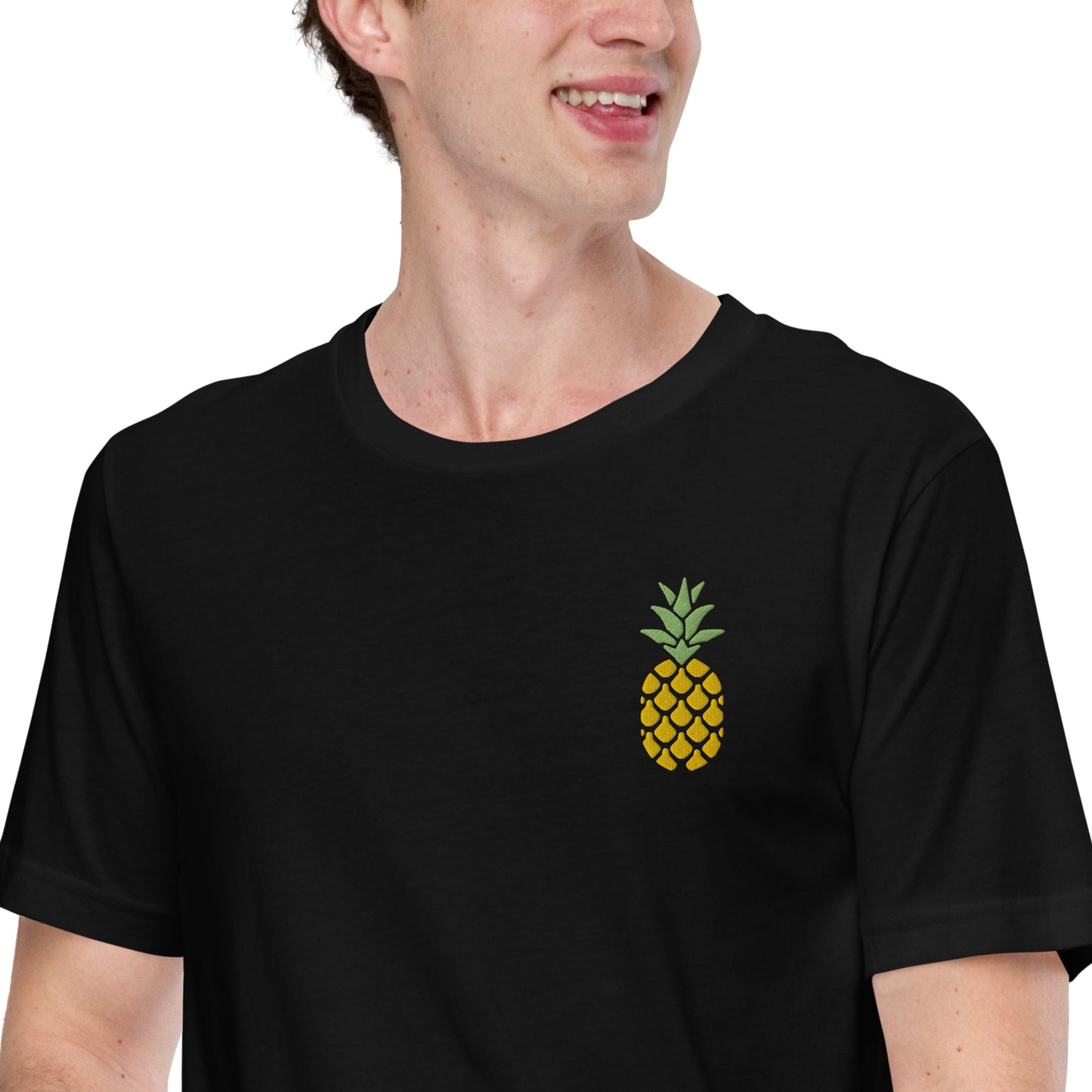 Embroidered Pineapple Unisex T-Shirt