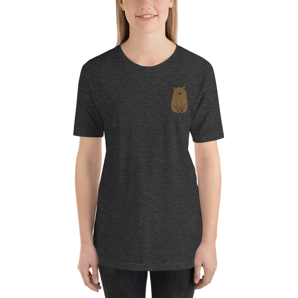Embroidered Bear Unisex T-Shirt