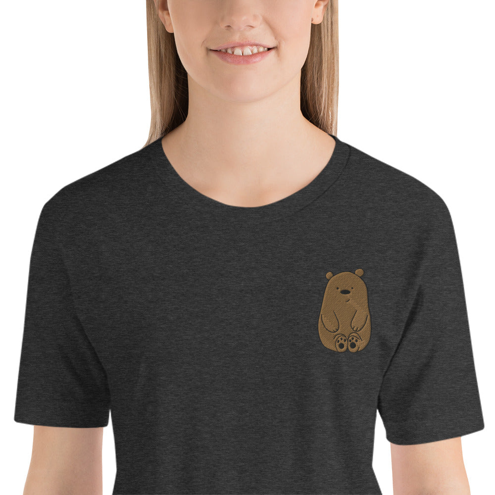 Embroidered Bear Unisex T-Shirt