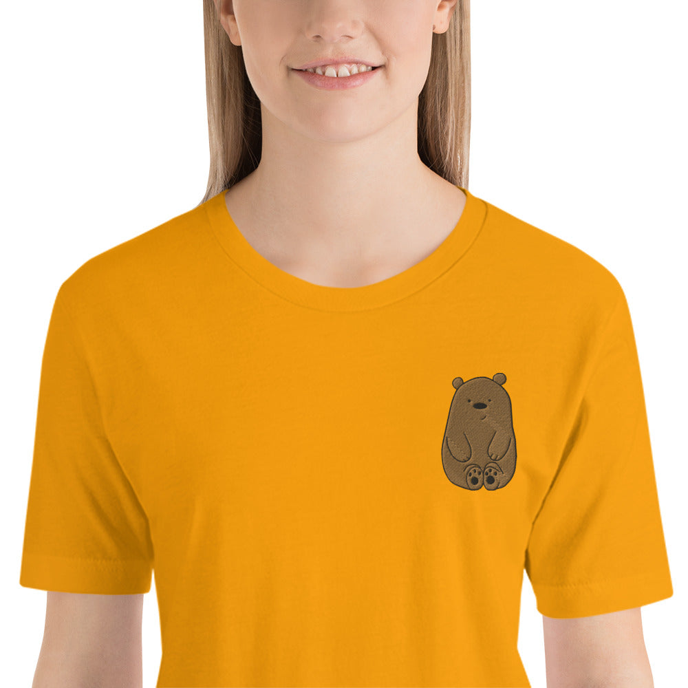 Embroidered Bear Unisex T-Shirt