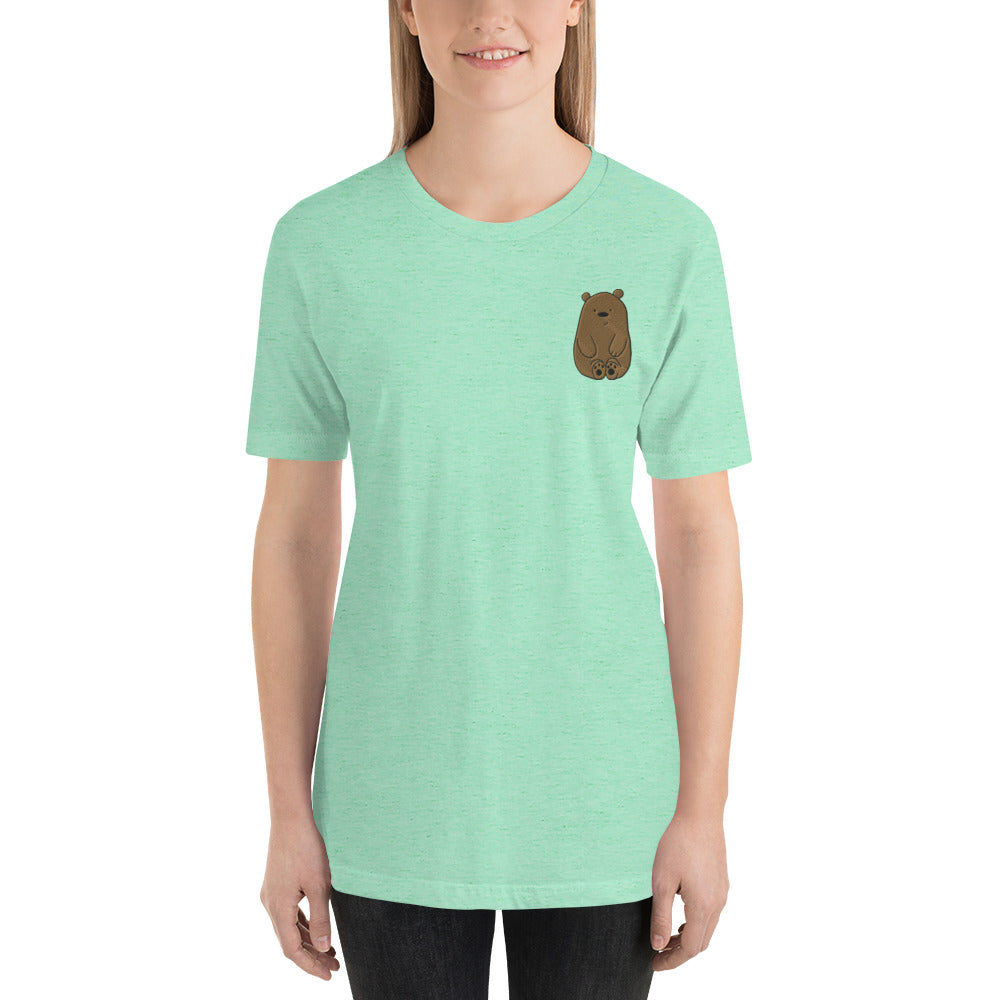 Embroidered Bear Unisex T-Shirt