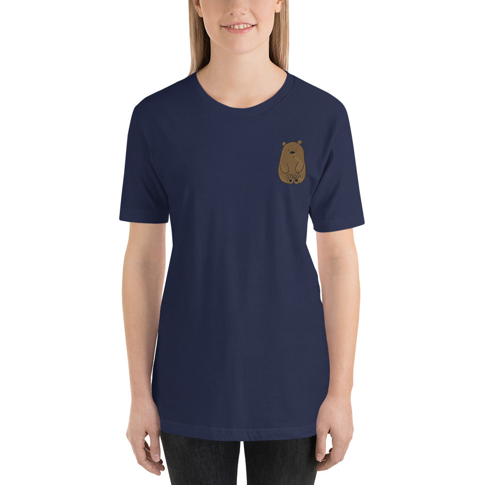 Embroidered Bear Unisex T-Shirt