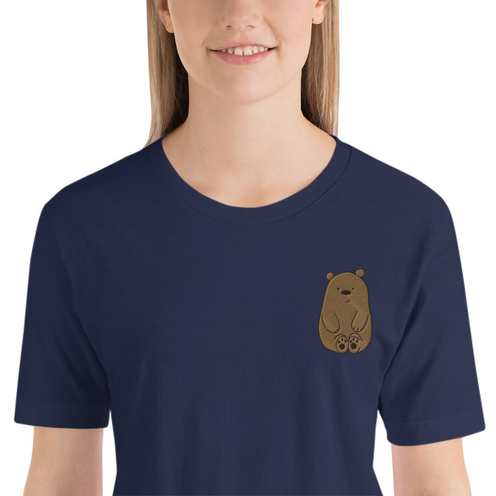 Embroidered Bear Unisex T-Shirt